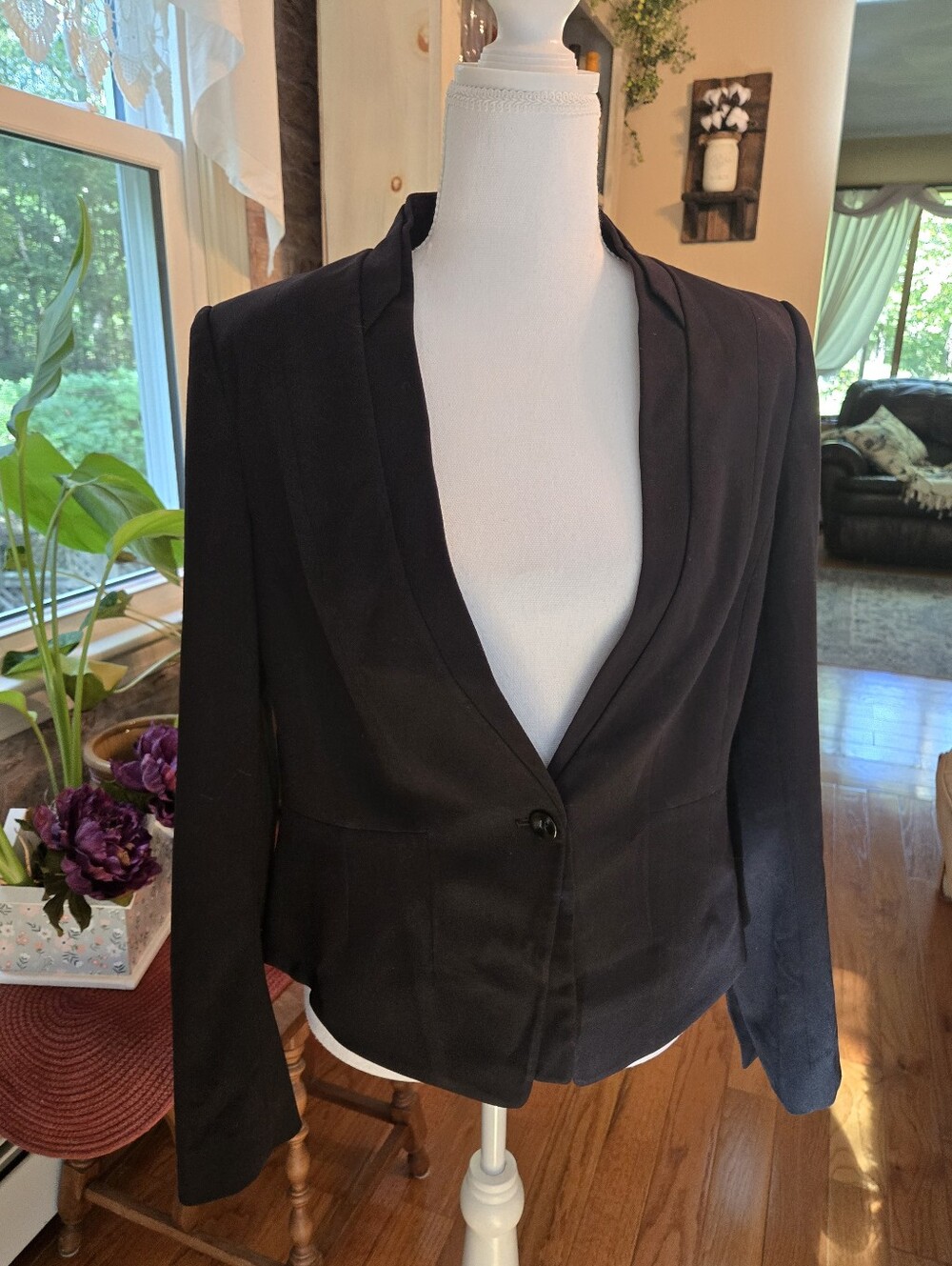 White House Black Market Black Tailored Women's Blazer